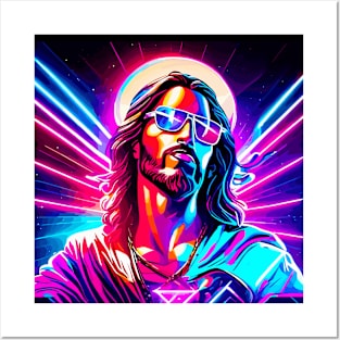 Neon Jesus Posters and Art